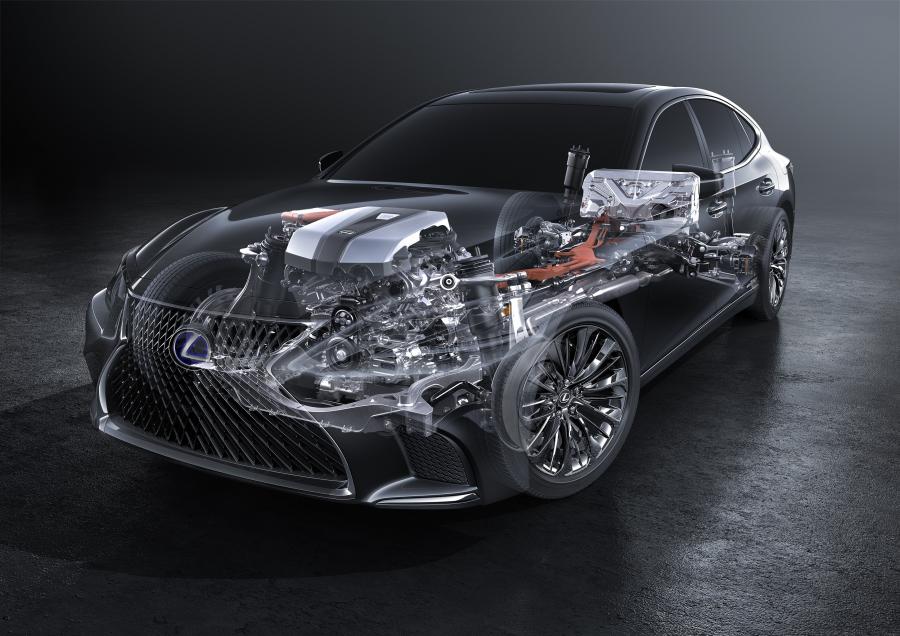 Схема Lexus LS500h 2017 года  (WW) (фото 27 из 58)